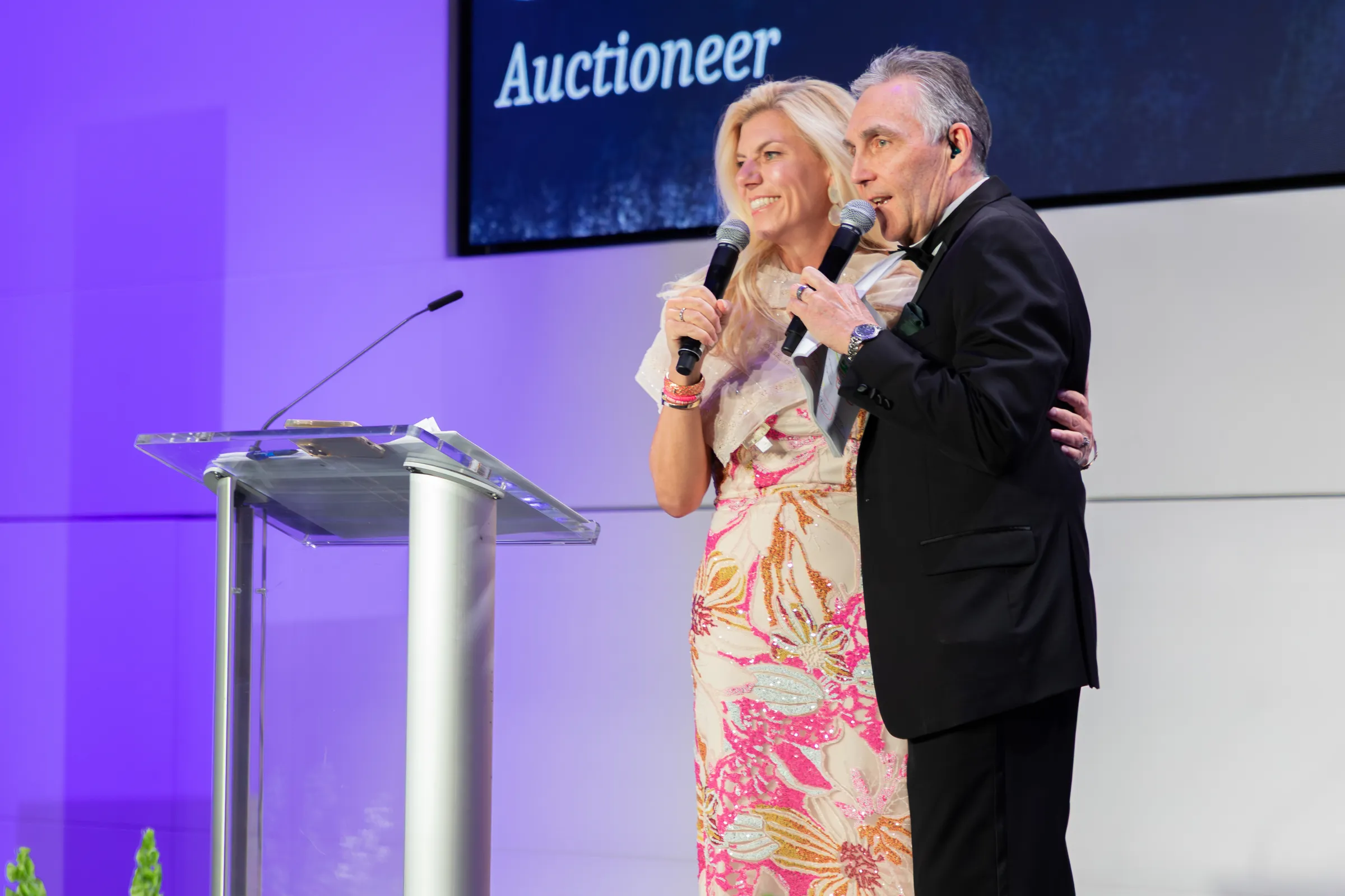 Molly Grantham running a black-tie charity auction